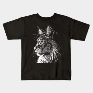 Maine Coon cat Kids T-Shirt